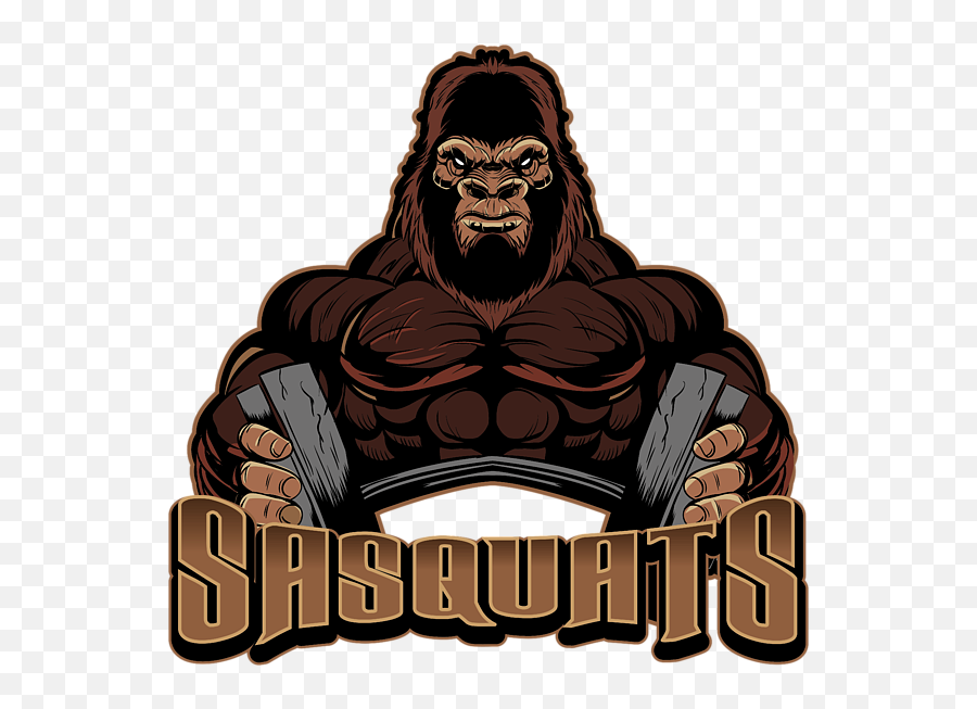 Bigfoot Workout Sasquatch In Gym Sasquats Funny Lifting Emoji,Bigfoot Emoticon