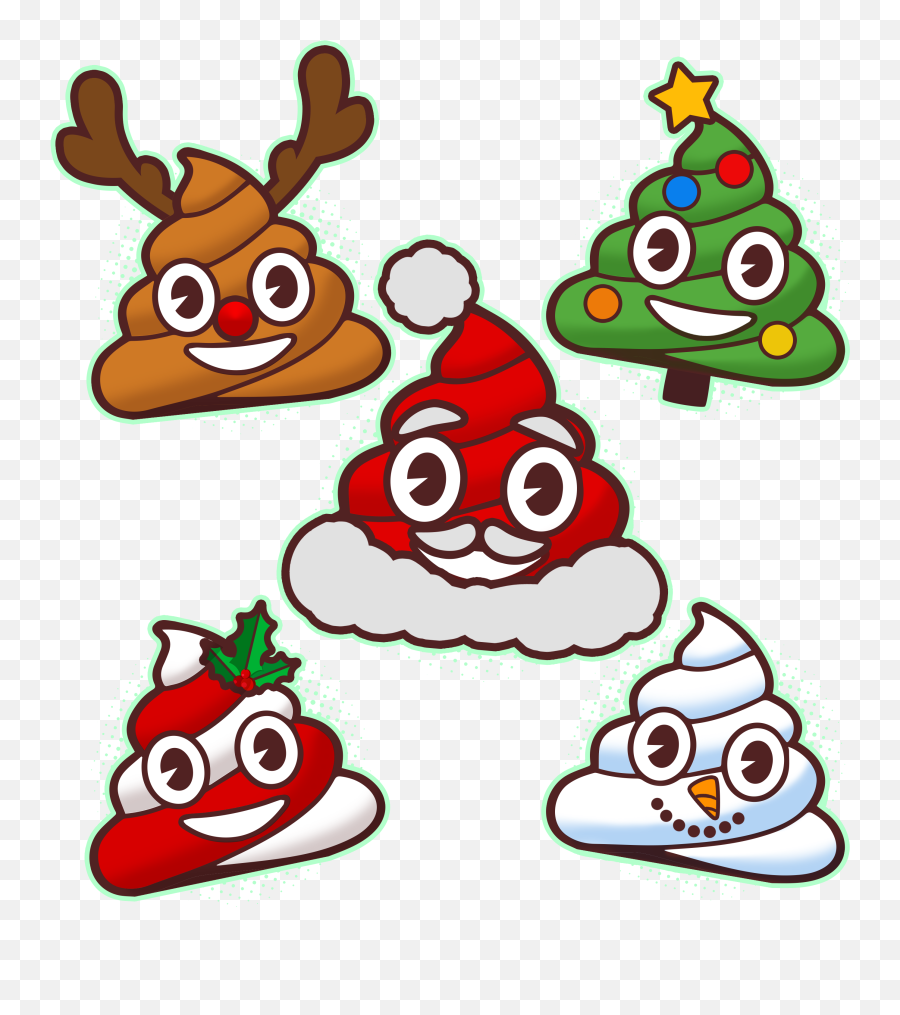 Christmas Poop Emoji Group T - Shirt Teeshirtpalace,Shit Emoji