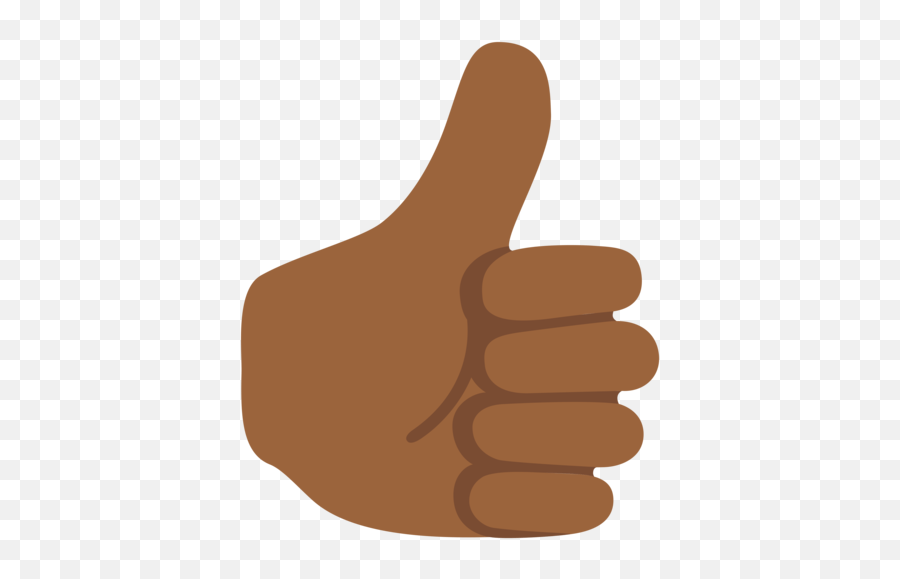 Thumbs Up With Medium - Dark Skin Tone Emoji,Emoji Thumbs Up And Down
