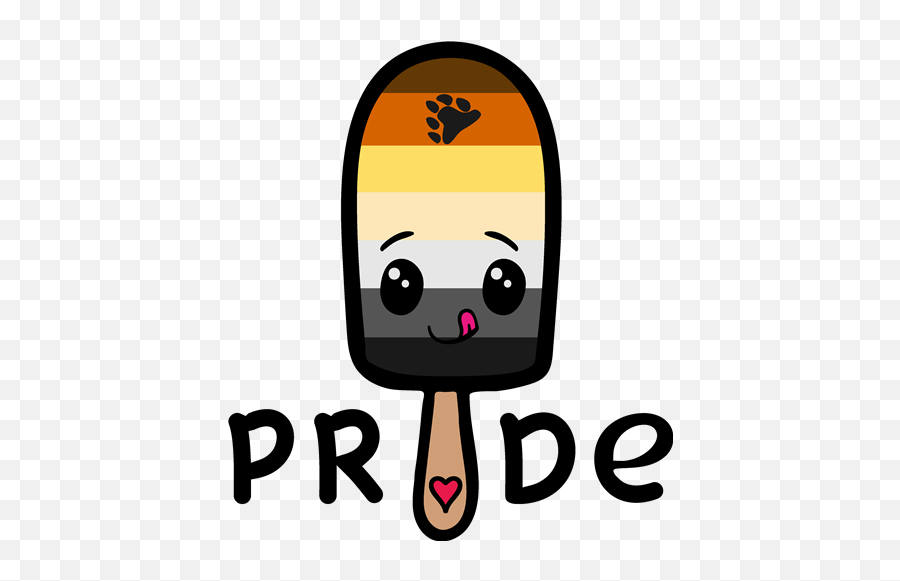 Bear Pride Ice Pop Svg File - Svg Designs Svgdesignscom Emoji,Lesbian Pride Emoji