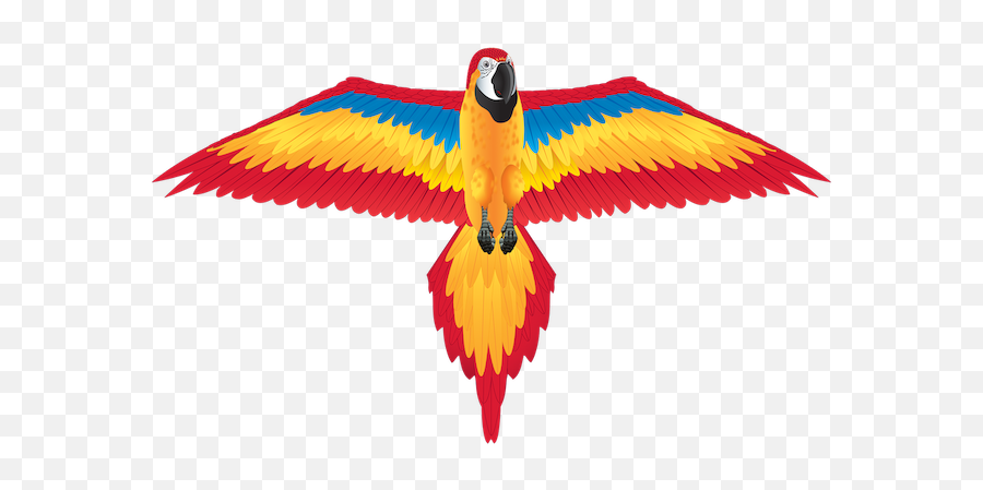 Nylon 2d Kite - Red Macaw Emoji,Mac Emoji Kite