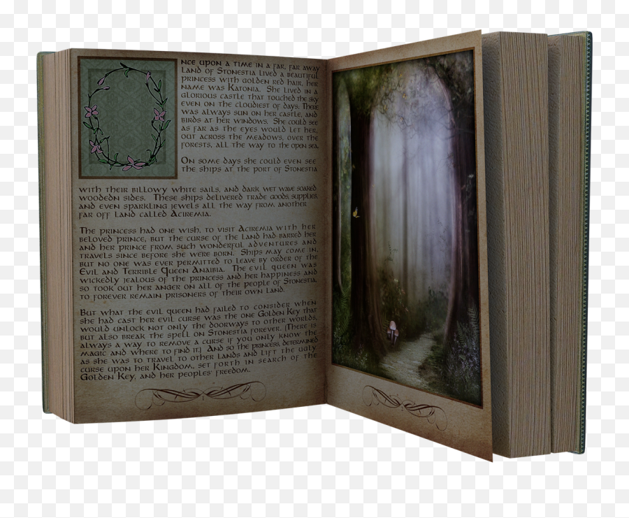 Book Fairytale Reading Enchanting - Open Fantasy Book Emoji,Emoji Castle And Book