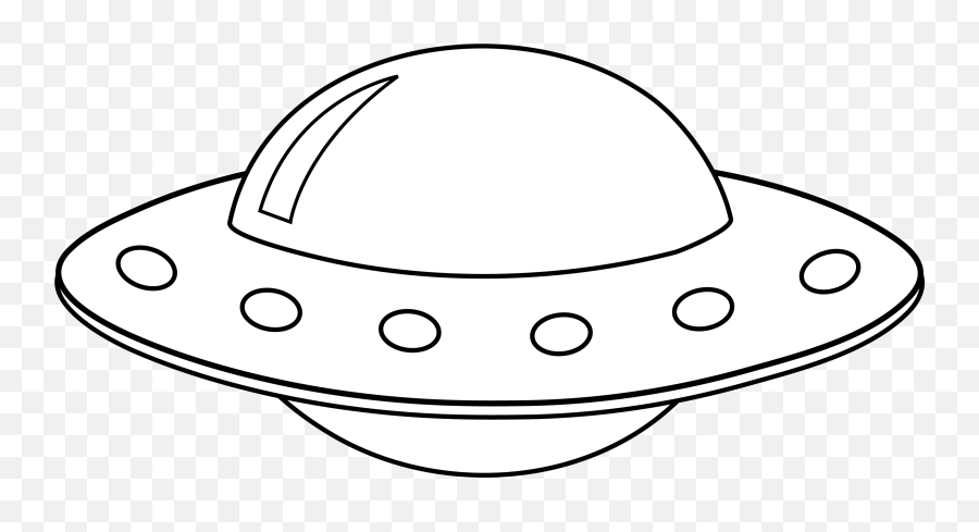 Alien And Spaceship Clipart Clipart 3 - Clipartix Retro Space Ship Clipart Black Emoji,Alien Emoji Hat
