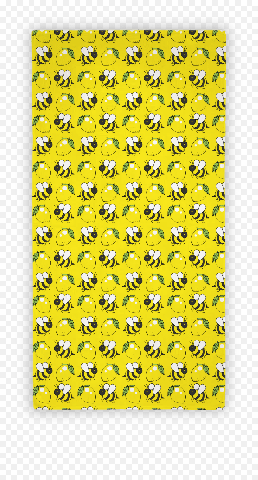 Lemon Bee Beach Towels Lookhuman - Dot Emoji,Lemon Emoji Transparent