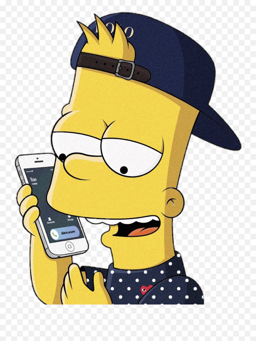 Bart Simpson Simpsons Iphone Sticker By Supreme Bart - Cool Bart Simpson Drawing Emoji,Find The Emoji Rolex