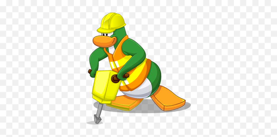 Construction Worker - Club Penguin Construction Worker Emoji,Emojis Construction Worker