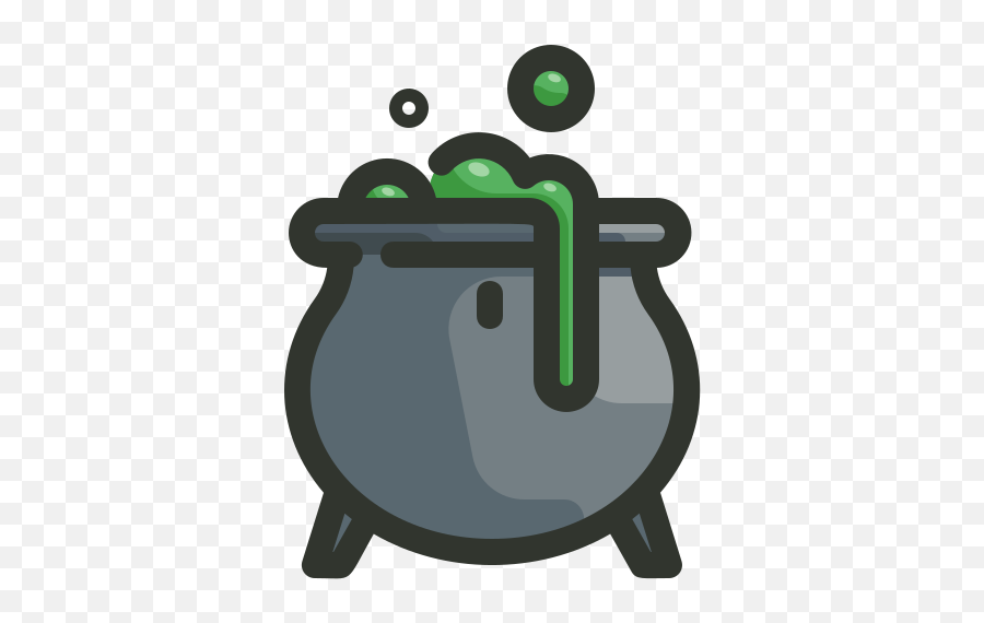 Cauldron Halloween Pot Potion Witch - Halloween Cauldron Icon Emoji,Witch Cauldron Emoticon
