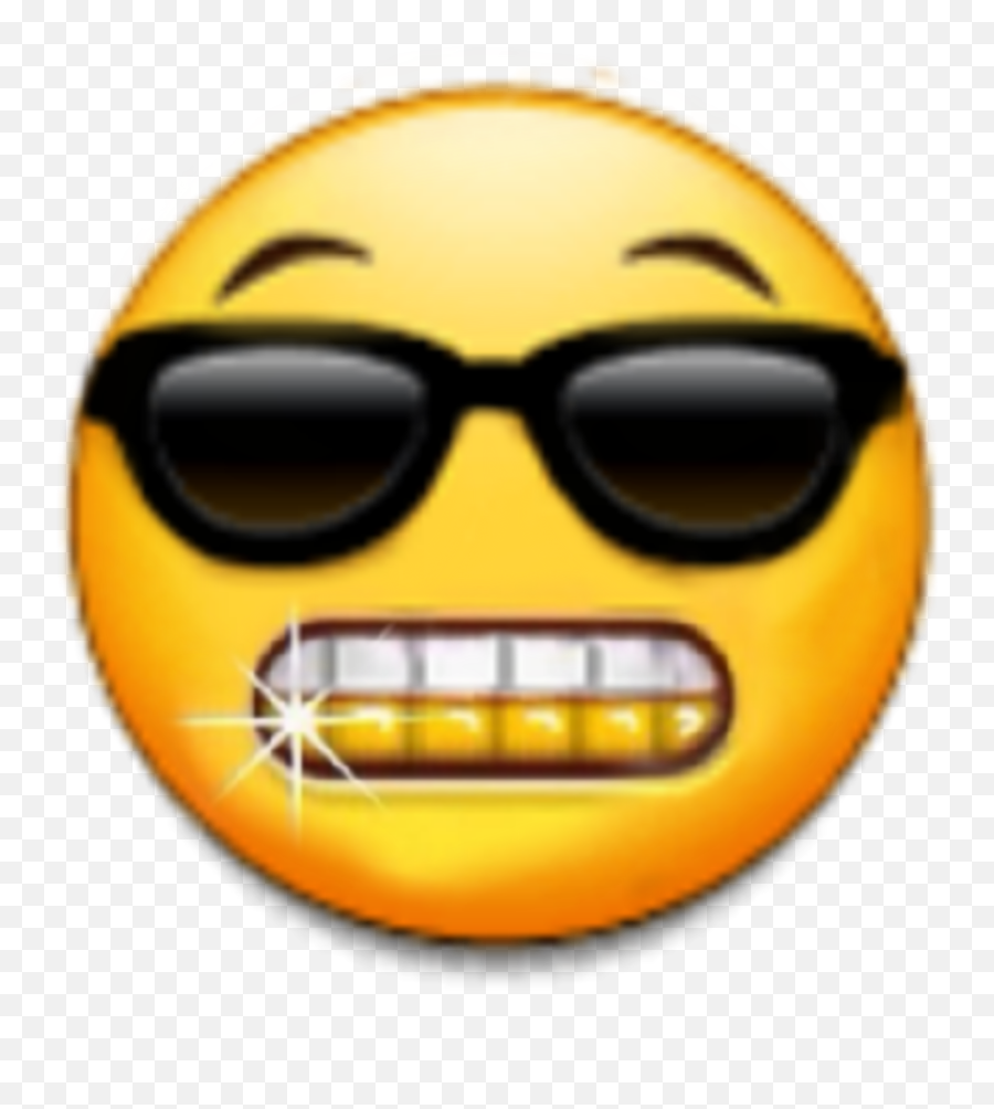 Emoji Customemoji Gangster Sticker - Wide Grin,Gangsta Emoji