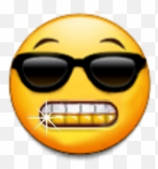 Emoji Customemoji Gangster Sticker - Wide Grin,Gangsta Emoji