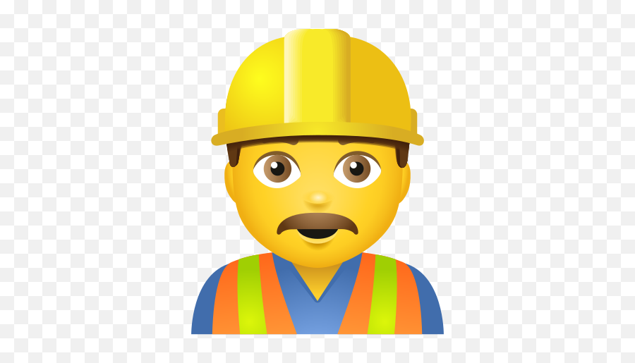 Man Construction Worker Icon - Construction Man Icon Emoji,Guess The Emoji Fire Man Top Hat