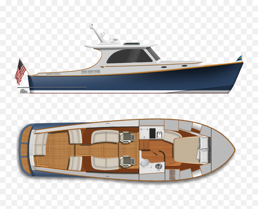 Picnic Boat 37 S Hinckley Yachts - Marine Architecture Emoji,Facebook Emoticons Code Boat