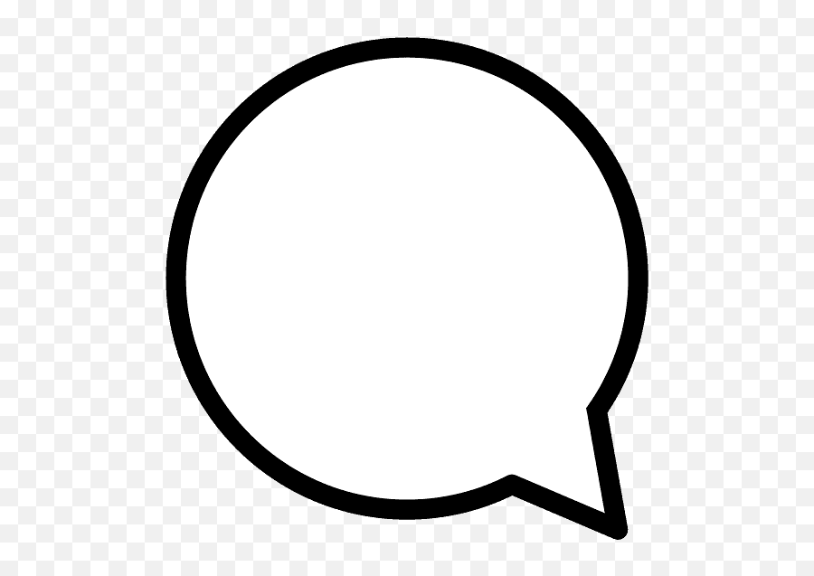 Left Speech Bubble Emoji Clipart - Circle Png Download Dot,Double Speech Bubble Emoticon