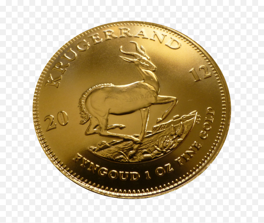 Krugerrand Gold Coin - Gold Coin Emoji,Gold Coin Emoji