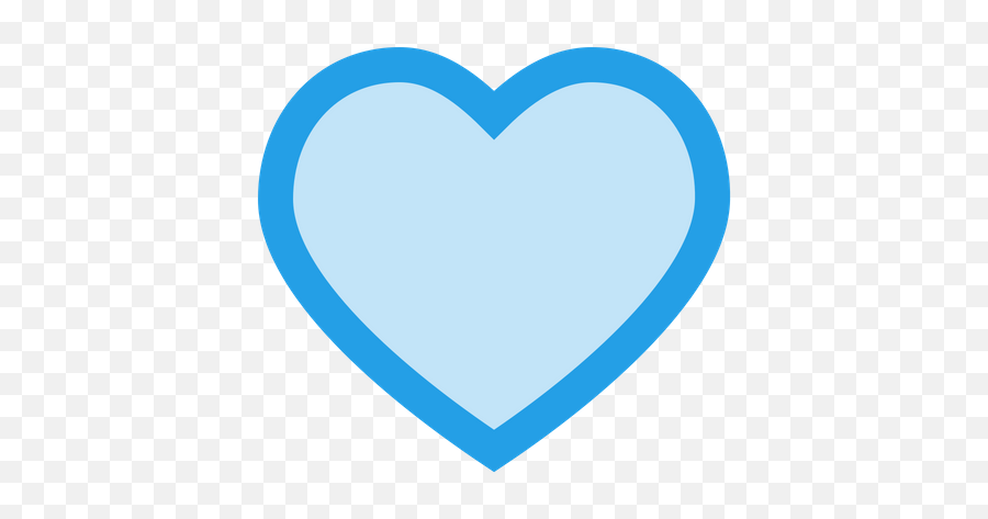 Heart Icon Of Colored Outline Style - Available In Svg Png Transparent Blue Heart Outline Emoji,Blue Heart Emoji Transparent