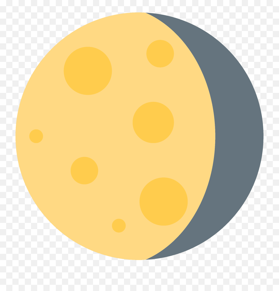 Waning Gibbous Moon Emoji - Waning Gibbous Moon Emoji,Sun\ Moon Emojis