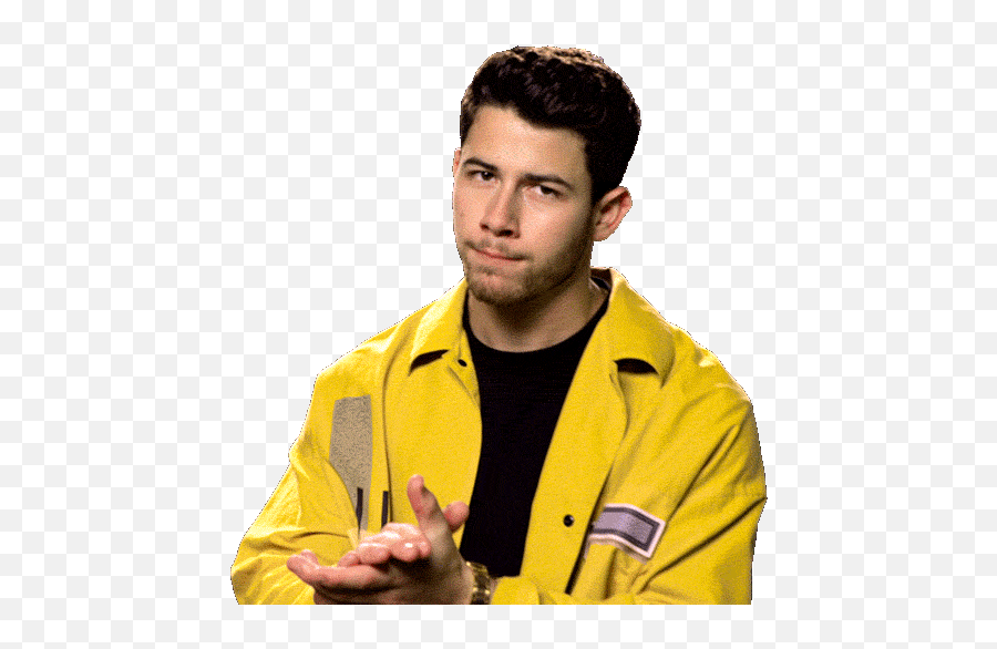 Nick Jonas Gif - Nick Jonas Clap Gif Emoji,Ron Swanson Emotion Gif