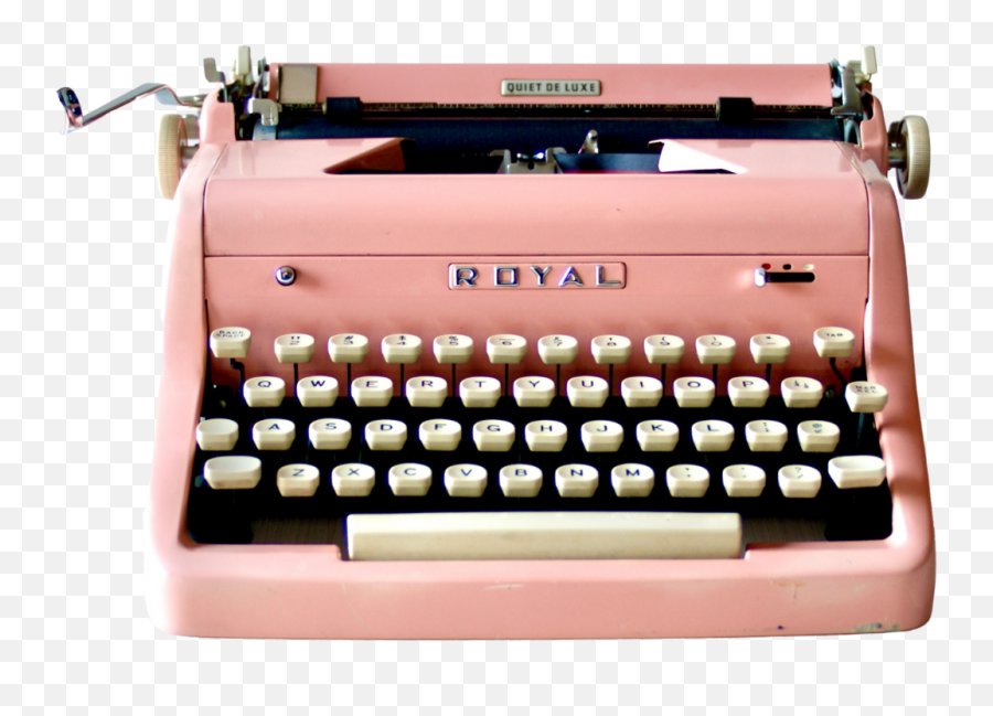 Home - Pink Vintage Typewriter Emoji,