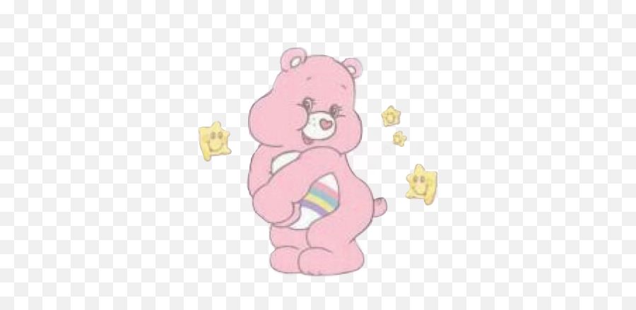 Pink Care Bear Sticker - Pink Care Bear Emoji,Care Bear Emoji