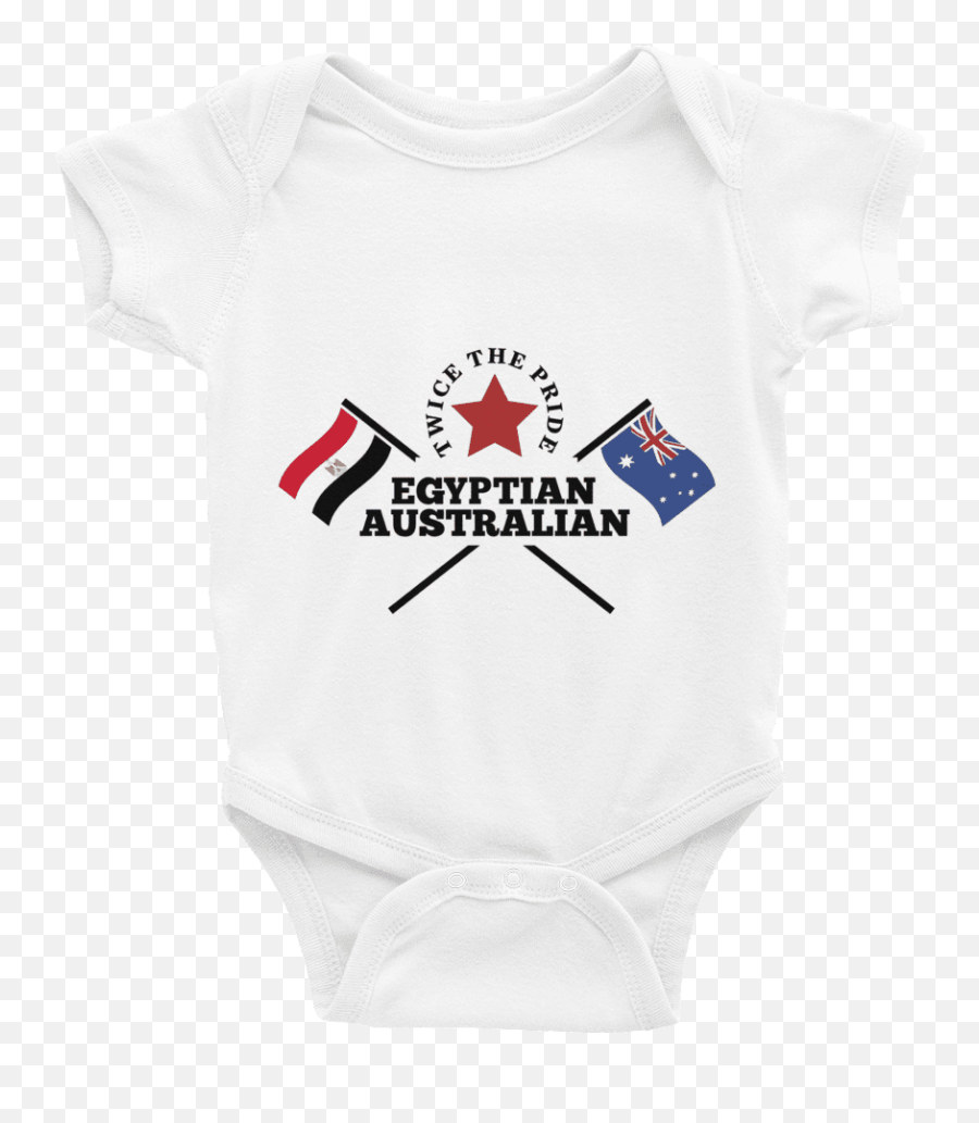 Egyptian Australian Baby Romper - Short Sleeve Emoji,Egypt Flag Emoji