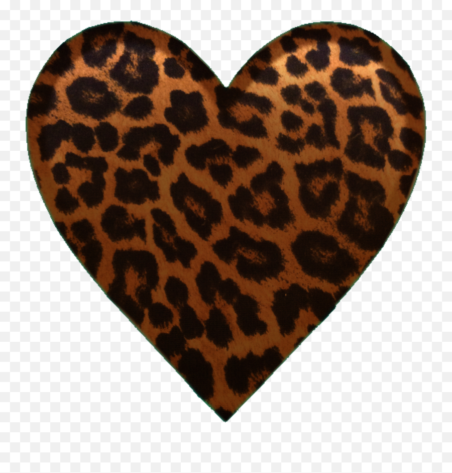 Heartemoji Heart Sticker By Gaytansusana2,Leopard Emojis With Black Background