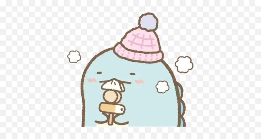 Sumikkogurashi - Winter Sticker Pack Stickers Cloud Emoji,Winter Emotions