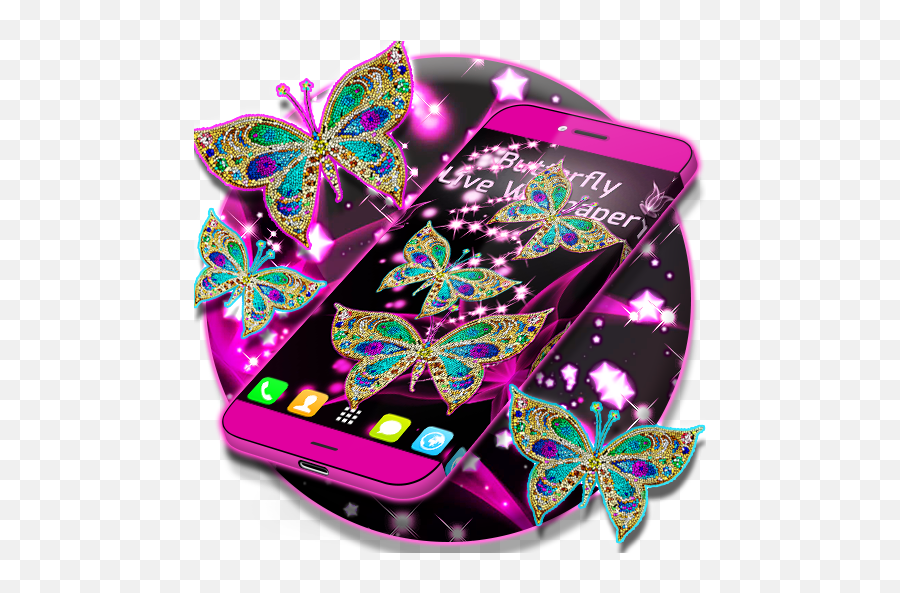 Fondo De Pantalla De Mariposa Para Android - Apk Descargar Emoji,Emoticon De Mariposa Para Facebook