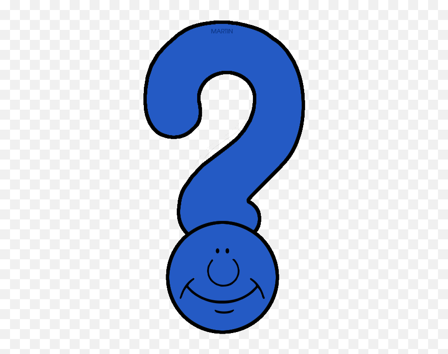Miniclipsquestion Marks Clip Art By Phillip Martin Blue Emoji,Phil Sims Emoticon