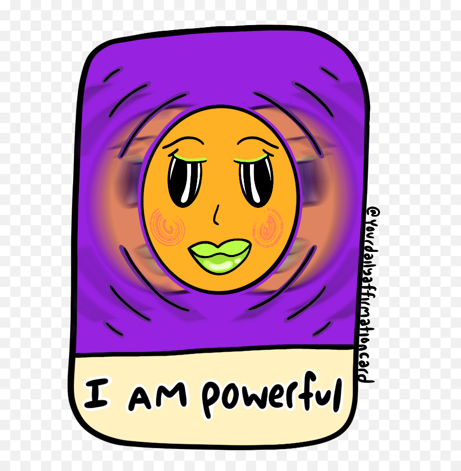 I Am Powerful Affirmation Cards Daily Affirmations Emoji,Emoticon Affirming