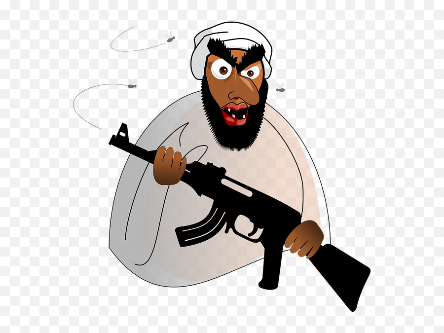 Free Photo Terrorist Criminal Armed Je Suis Charlie Gun - Cartoon Terrorist Emoji,Gun To Head Emoji