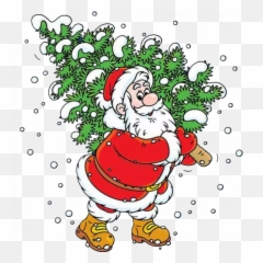 Santa With Christmas Tree U2013 Free Printable Coloring Pages Emoji,Tree And Santa Emoji