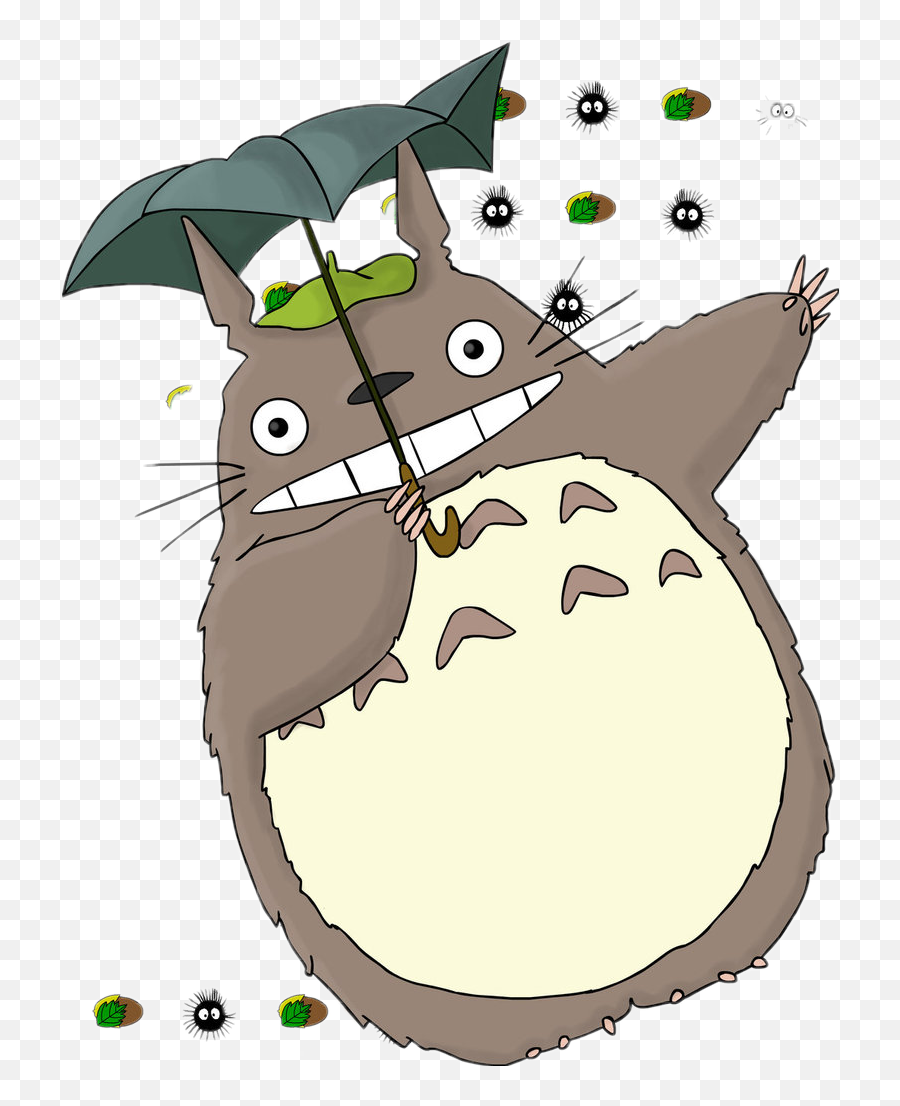 Totoro Ghibli Studioghibli Sticker - Totoro Png Transparent Emoji,Emoji Movie Fanart