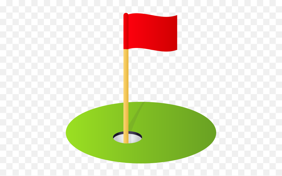Emoji Golf Flag In The Hole - Transparent Golf Flag Emoji,Hole Emoji