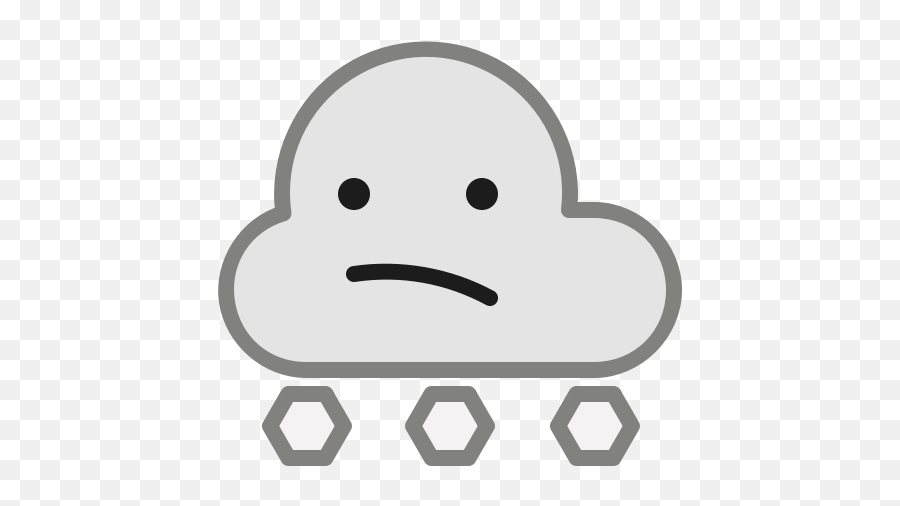 Coud Emoticon Smiley Snow Weather Icon - Free Download Dot Emoji,Emoticon Line Download