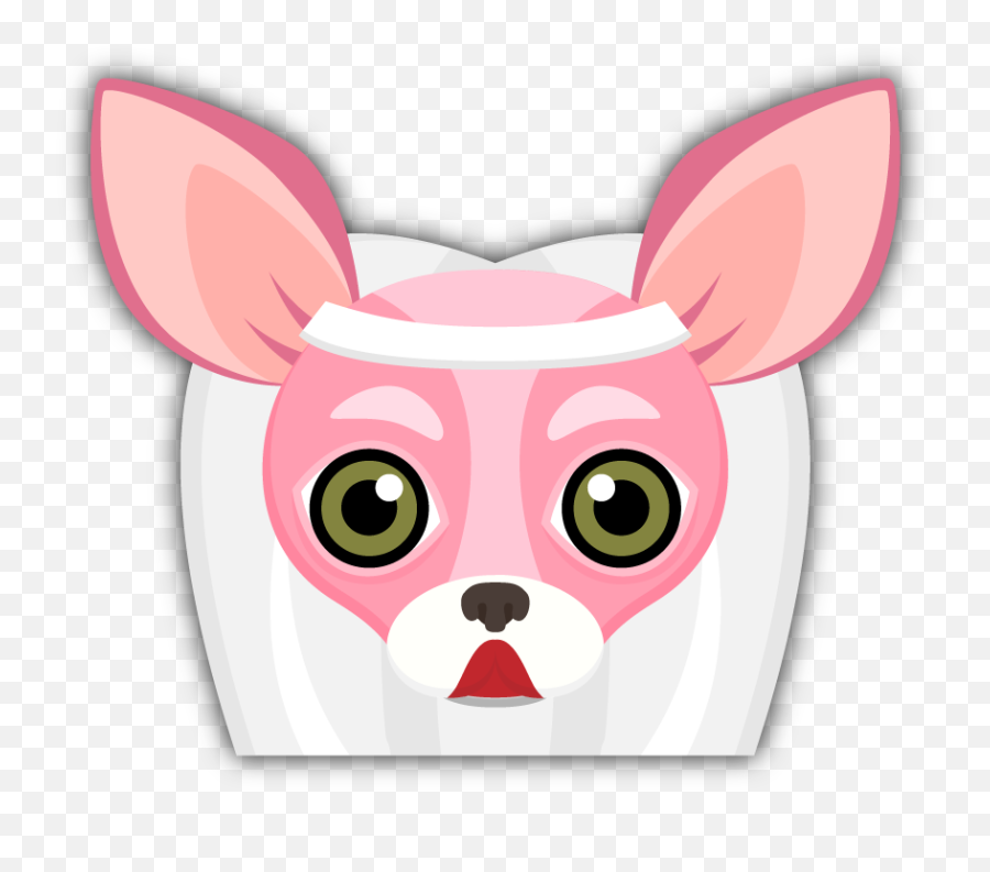 Pink Valentines Chihuahua Emoji - Happy,Bridesmaid Emoji