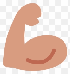 Flexed Biceps Id 10568 Emojicouk - Muscle Png,Sun Fries Emoji
