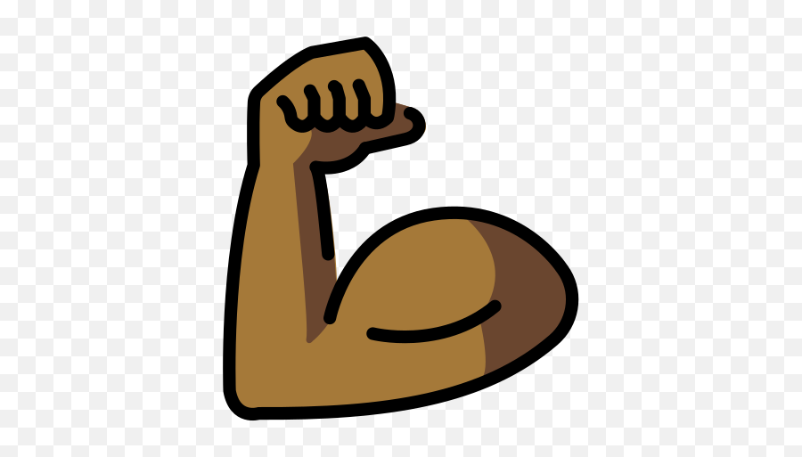 Medium - Emoji Biceps Tono Medio Vector,Strong Arm Emoji