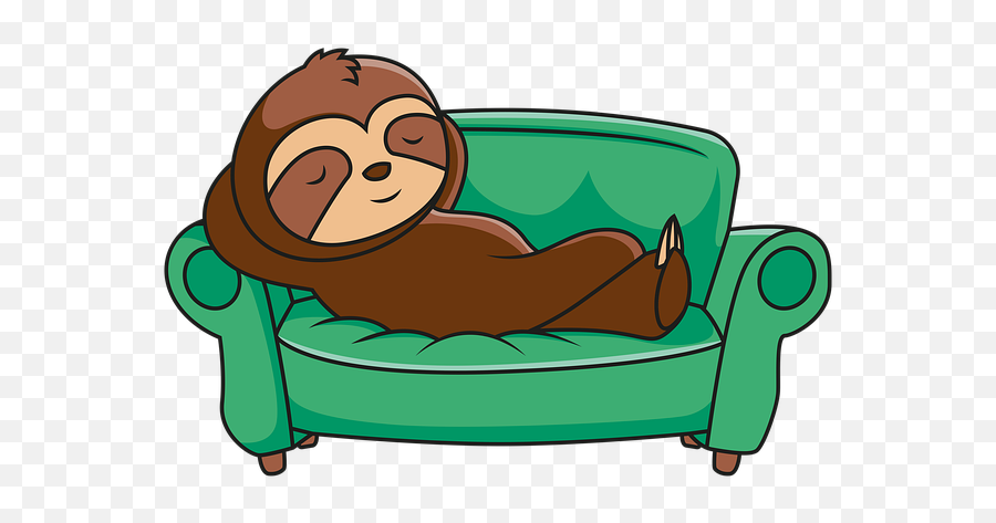 I Sleep In Compression Socks Or Sleeves - Cartoon Sloth On Couch Emoji,Wear Your Emotions On Your Sleeve