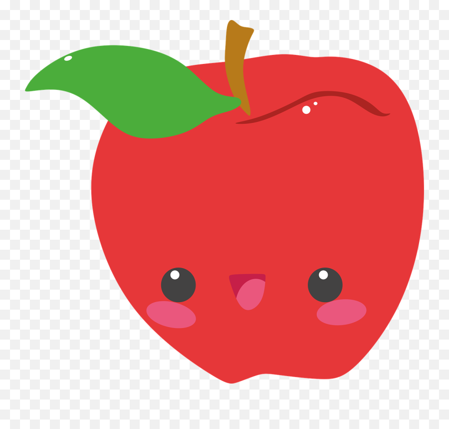 50 Free Kawaii Food U0026 Kawaii Illustrations - Pixabay Cute Fruits Clipart Png Emoji,Avocado Emoji Apple