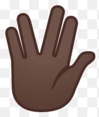 Dark Skin Tone Emoji - Full,Salute Emoji Transparent