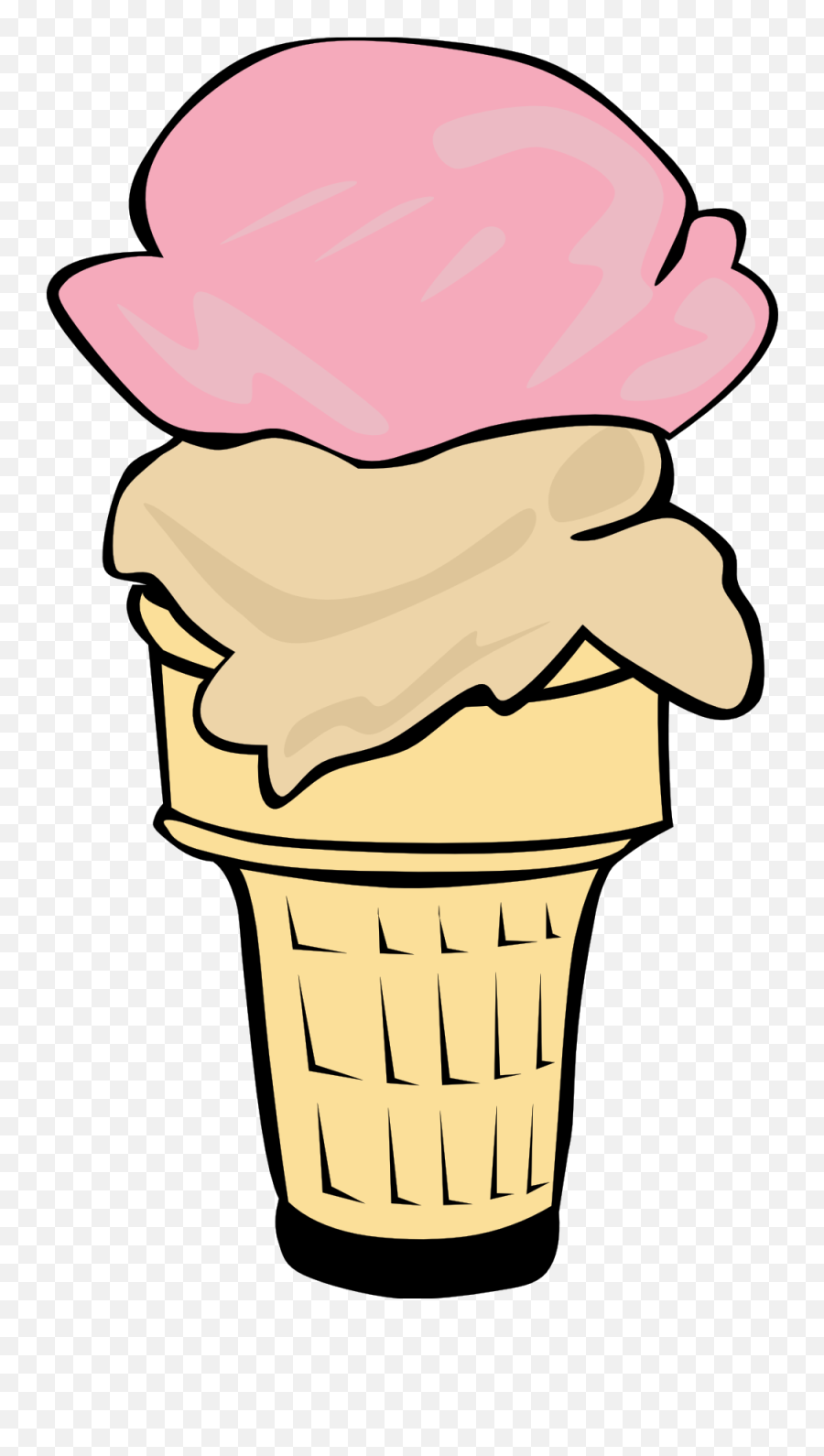 Free Picture Of A Ice Cream Cone Download Free Clip Art - Ice Cream Clipart Emoji,Ice Cream Cone Emoji