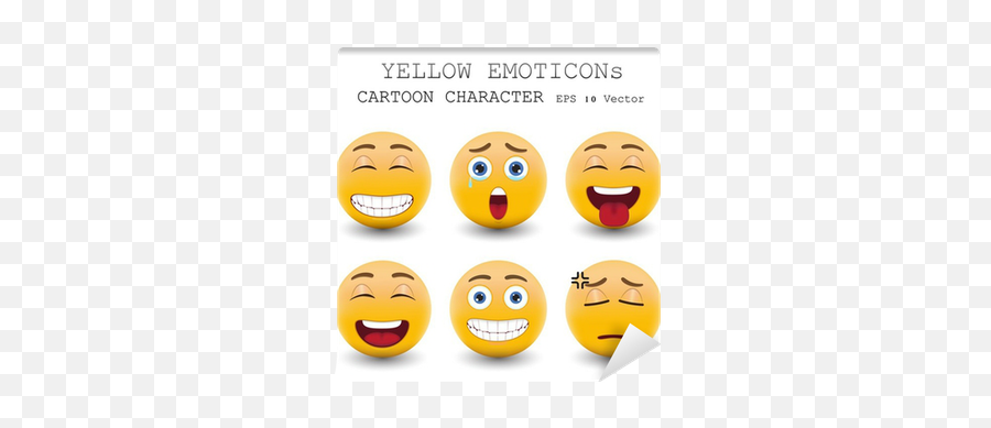 Dibujos Animados Emoticon Eps - Emotki Emocje Emoji,Dibujos De Emoticons