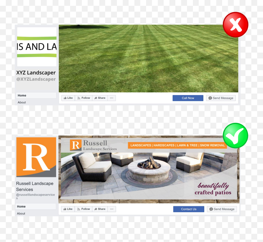 How To Optimize Your Landscaping Facebook Business Page - Letter R In Circle Emoji,Fb Laughing Emoji