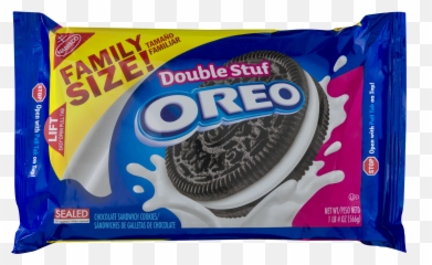 Oreo Clipart Family Size Oreo Family Size Transparent Free - Oreo Double Stuff Family Size Emoji,Oreo Cookie Emoji