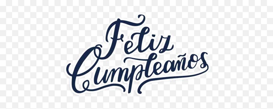 Feliz Cumple - Stickers For Whatsapp Feliz Cumpleaños Lettering Png Emoji,Feliz Cumpleanos Emoji