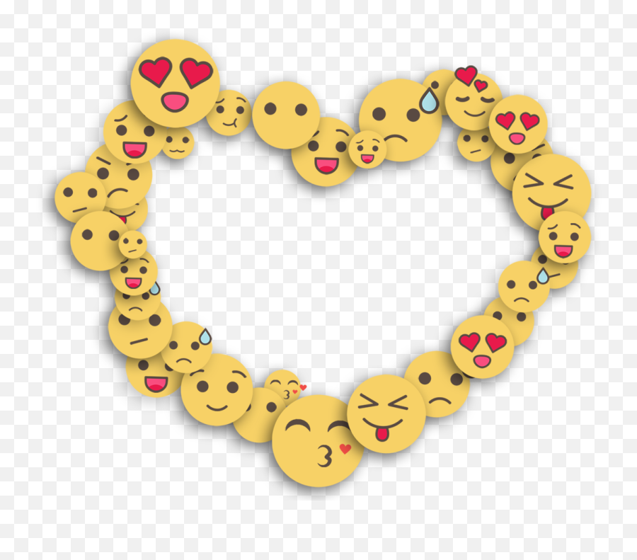 Emoticons Heart Message Smile Yellow - Happy Emoji,Emoticons Images Heart