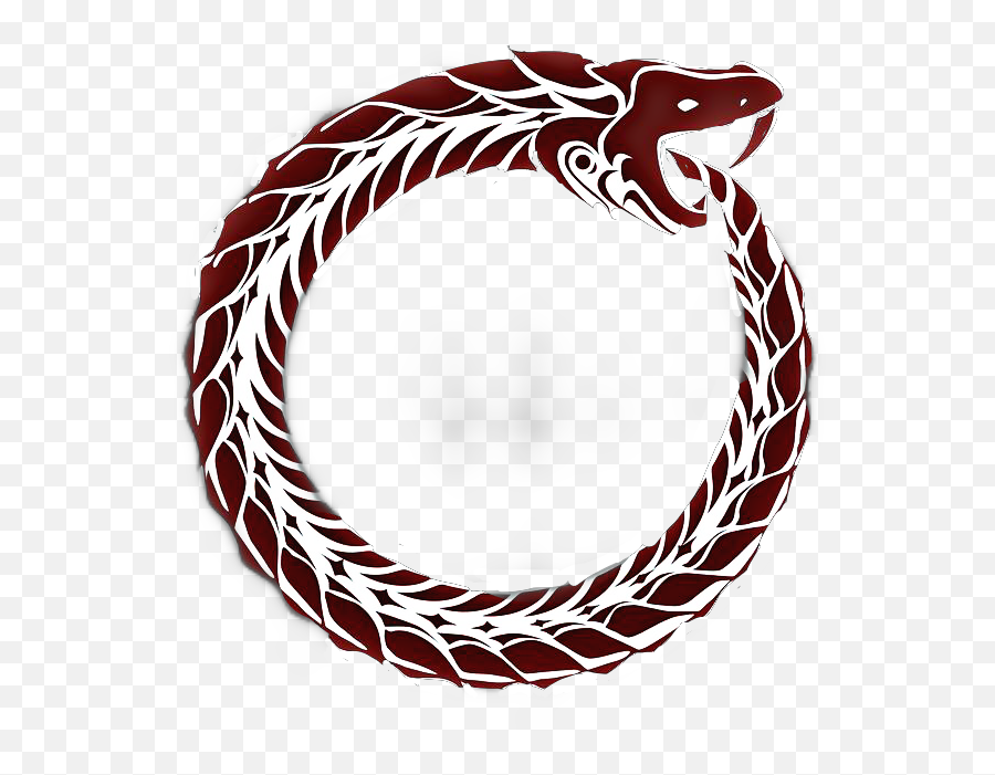 Dragon Ouroboros Sticker - Jormungandr Tattoo Emoji,Ouroboros Eso Emoji