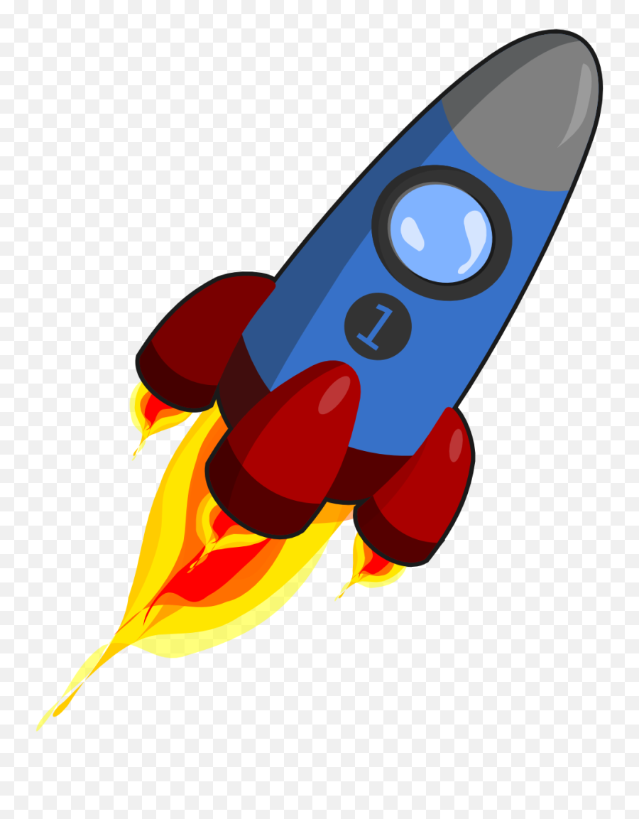 Rocket Clipart 3 - Transparent Background Spaceship Clipart Emoji,Rocket Emoji Png