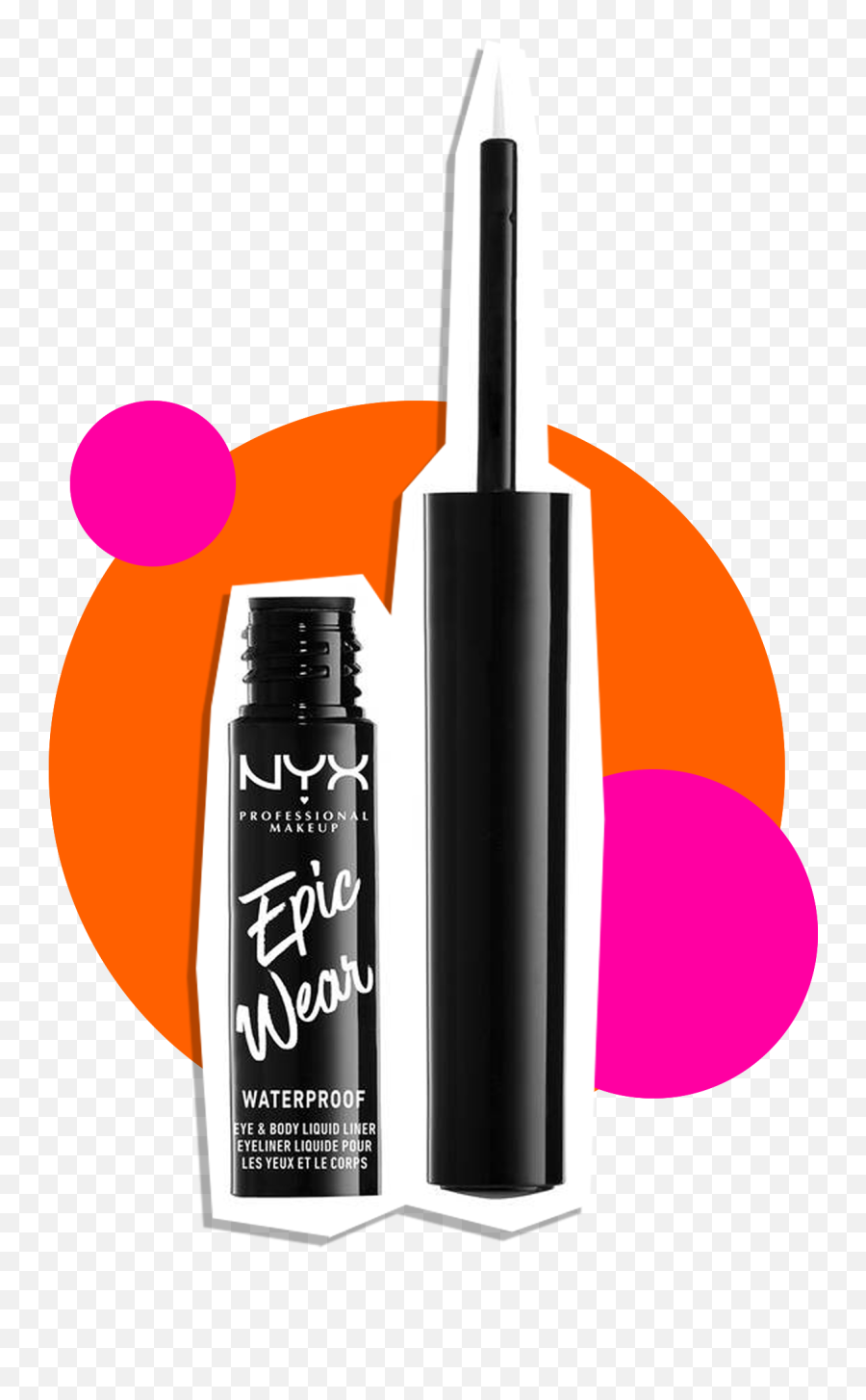 Meg Stalter - Nyx Epic Wear Liquid Eyeliner Emoji,Nyx Emotion Swatch