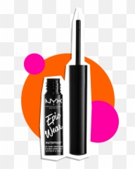 Meg Stalter - Nyx Epic Wear Liquid Eyeliner Emoji,Nyx Emotion Swatch