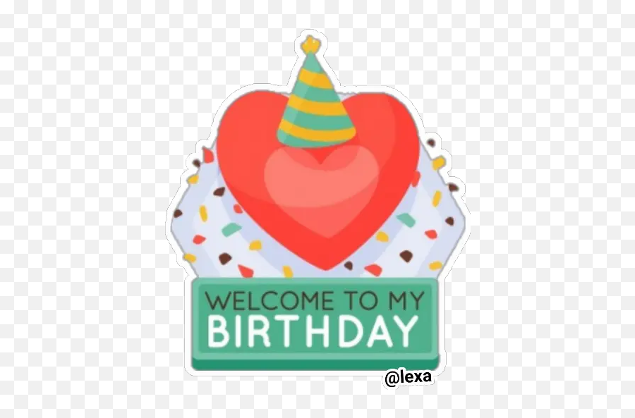 Sticker Maker - Happy Birthday Party Hat Emoji,Emoticon Com Cara De Delícia Cupcake